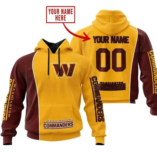 Washington Commanders Personalized 3D Hoodie, NFL Hoodie Moonbestprint