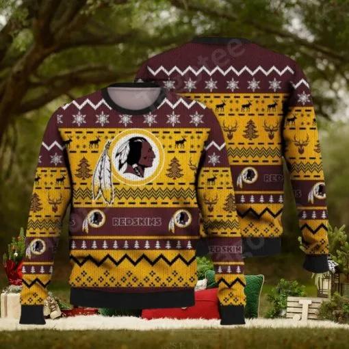 Washington Commanders RedSkins Nfl Football Ugly Christmas Sweaters, NFL Chritsmas Sweater Moonbestprint