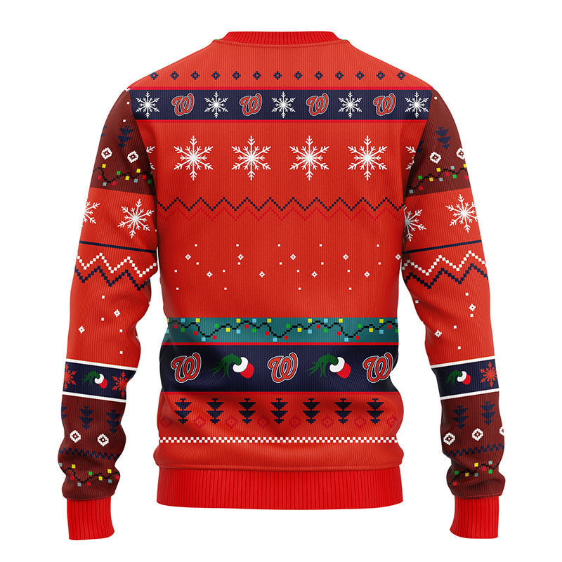 Washington Nationals 12 Grinch Xmas Day Ugly Christmas Sweater Moonbestprint