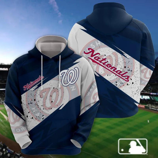 Washington Nationals All Over Print Apparel, MLB Hoodie Moonbestprint