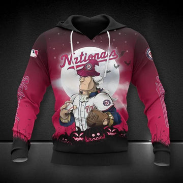 Washington Nationals Mascot Halloween All Over Print Hoodie 1, MLB Hoodie Moonbestprint