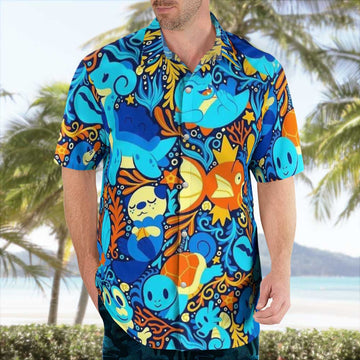 Water Pokemon Magikarp Lapras Aloha Shirts For Men Women – Moonbestprint