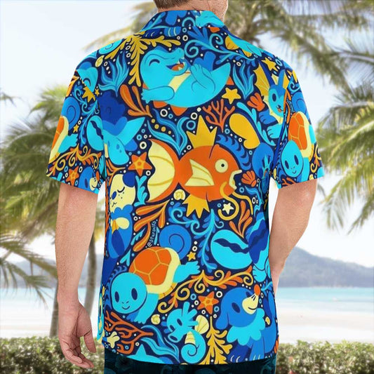 Water Pokemon Magikarp Lapras Aloha Shirts For Men Women – Moonbestprint