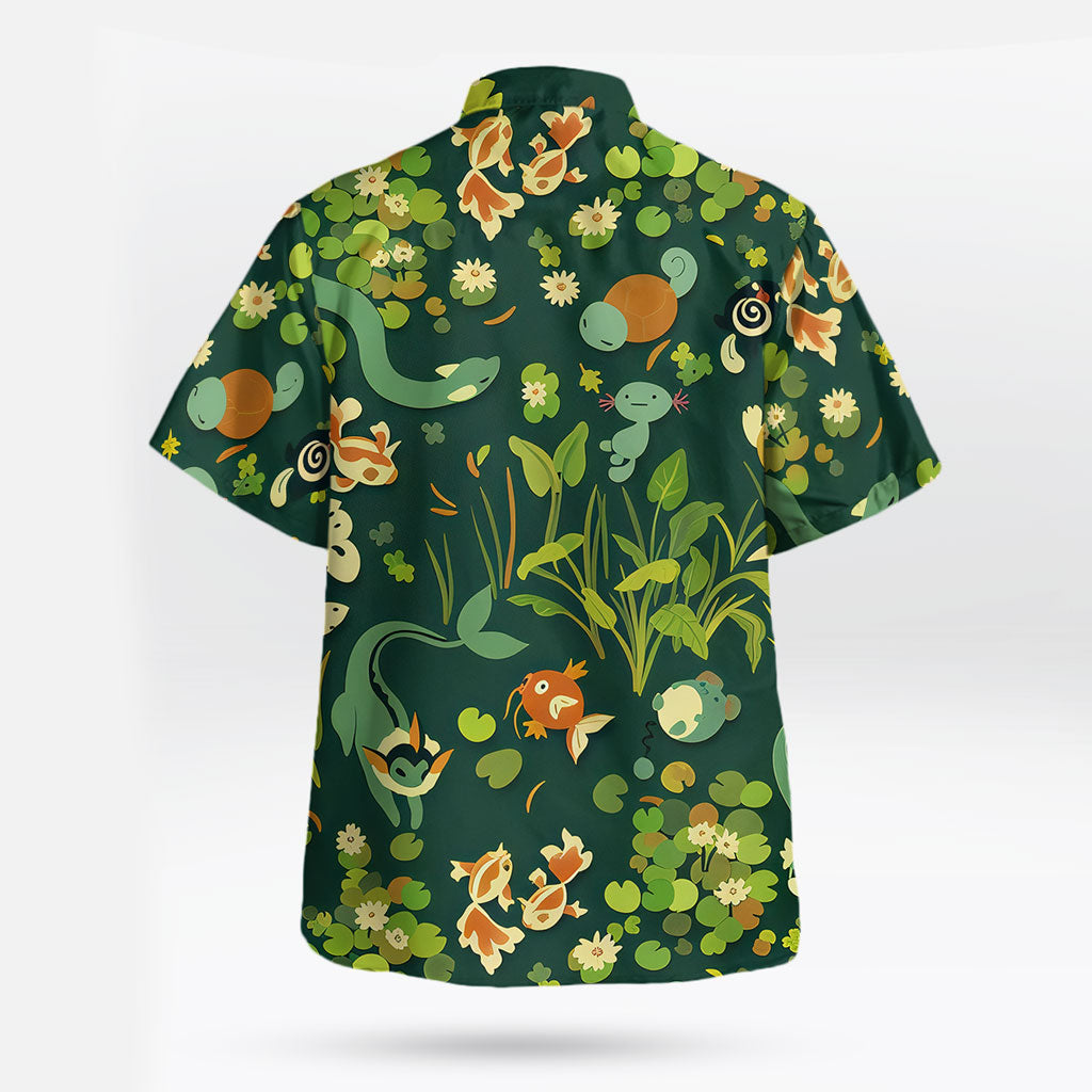 Water-Type Pokémon Hawaiian Shirt Short Sleeves Tropi – Moonbestprint