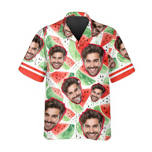 Watermelon Pattern Custom Hawaiian Shirt, Personalized Hawaiian Shirts Moonbestprint