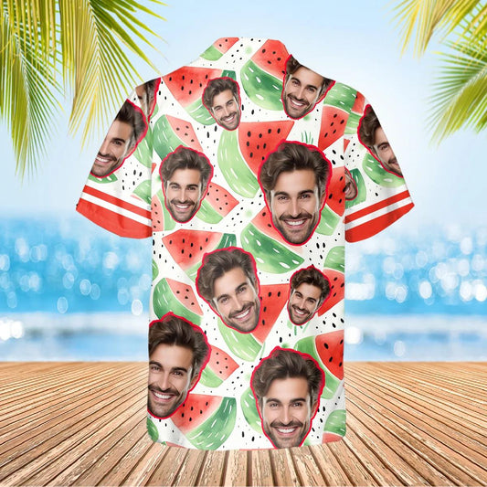 Watermelon Pattern Custom Hawaiian Shirt, Personalized Hawaiian Shirts Moonbestprint