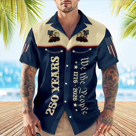 We The People 1776–2026 250th America Anniversary Hawaii Shirt, 250th Anniversary Gift Moonbestprint