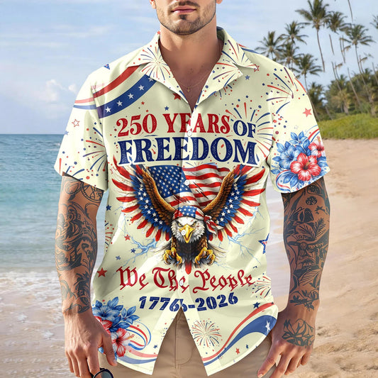 We The People - Honoring 250 Years of Freedom 1776-2026 Hawaii Shirt, 250th Anniversary Gift Moonbestprint