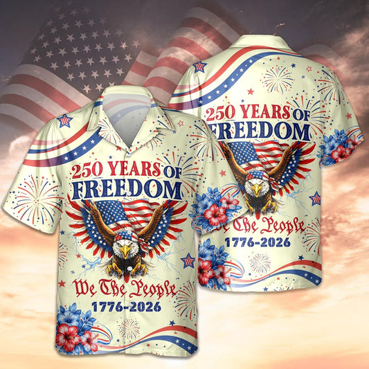 We The People - Honoring 250 Years of Freedom 1776-2026 Hawaii Shirt, 250th Anniversary Gift Moonbestprint