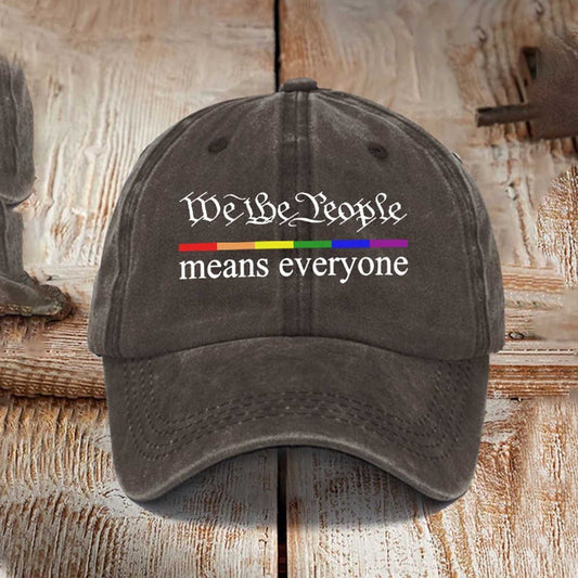 We The People Means Everyone LGBTQ Hat -Moonbestprint
