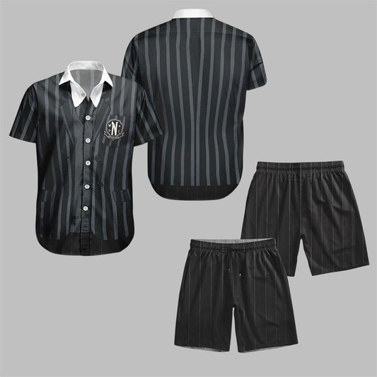 Wednesday Addams Nevermore Academy Halloween Costume Hawaiian Shirt - Moonbestprint
