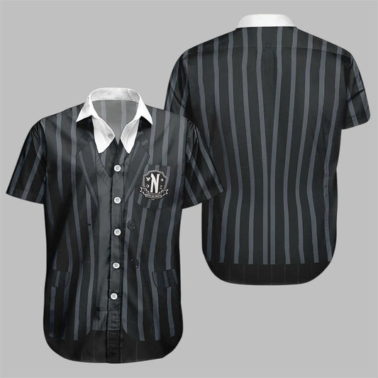 Wednesday Addams Nevermore Academy Halloween Costume Hawaiian Shirt - Moonbestprint