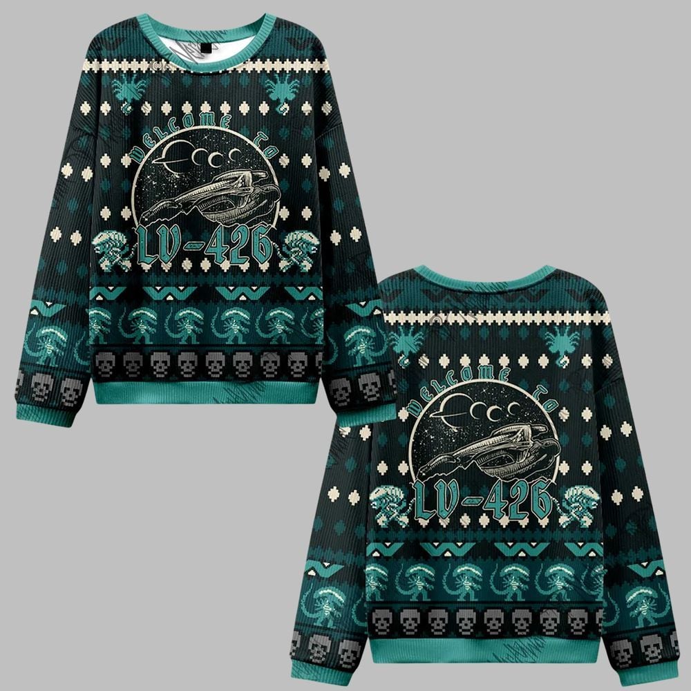 Welecome to LV-426 Ugly Sweater 2026 Christmas - Moonbestprint