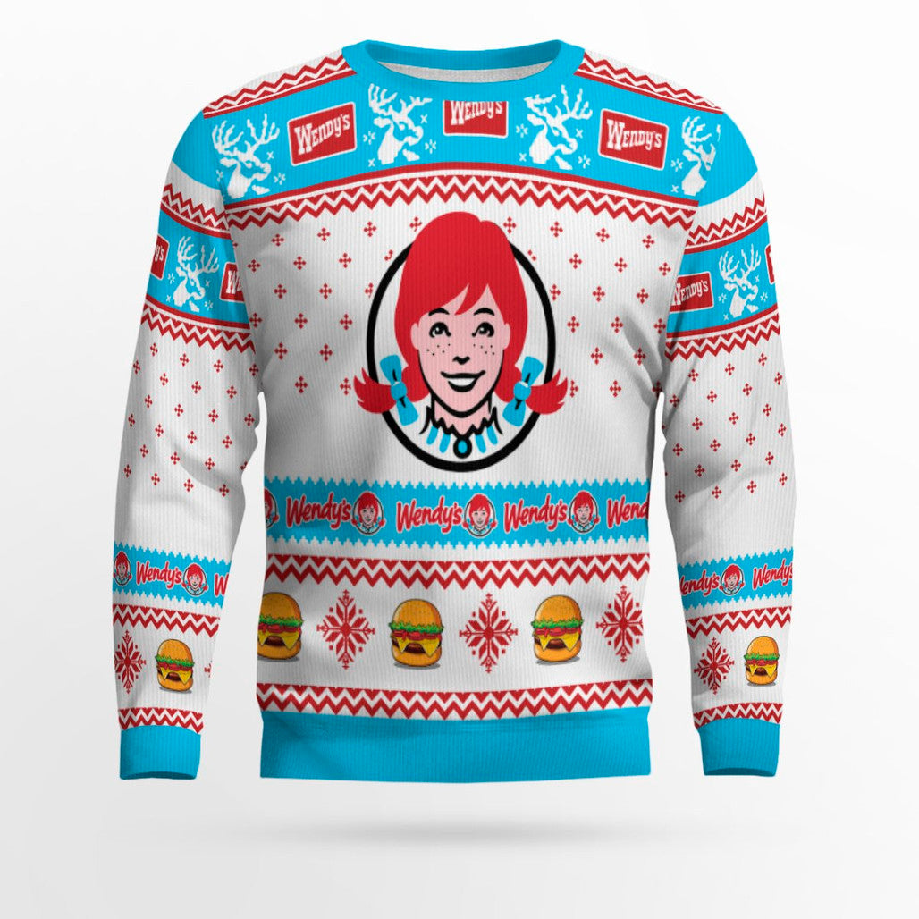 Wendy's Old Fashioned Hamburgers Ugly Sweater – Moonbestprint