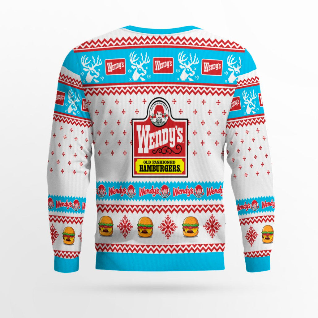 Wendy's Old Fashioned Hamburgers Ugly Sweater – Moonbestprint