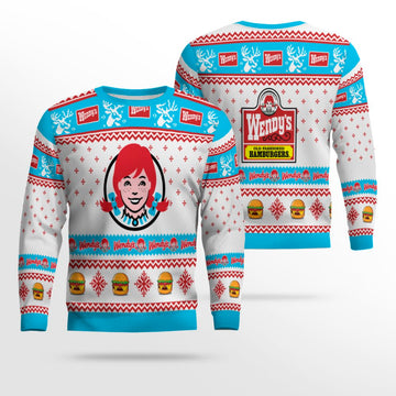 Wendy's Old Fashioned Hamburgers Ugly Sweater – Moonbestprint