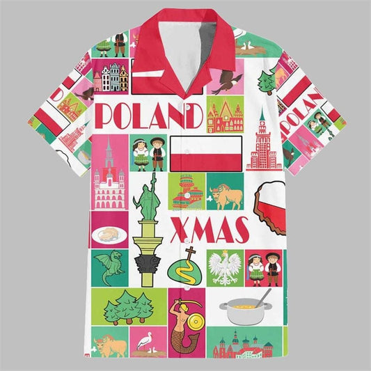 Wesolych Swiat Merry Christmas Polish Hawaiian Shirt - Moonbestprint