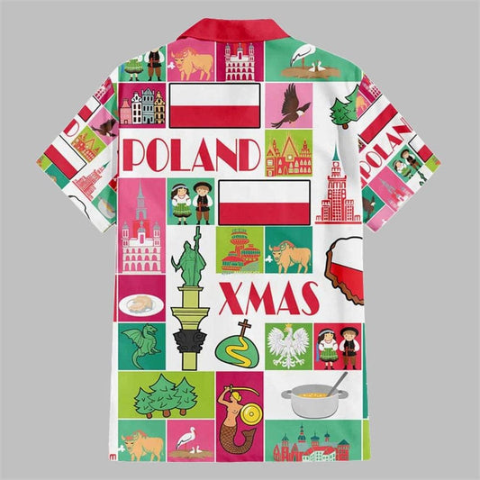 Wesolych Swiat Merry Christmas Polish Hawaiian Shirt - Moonbestprint
