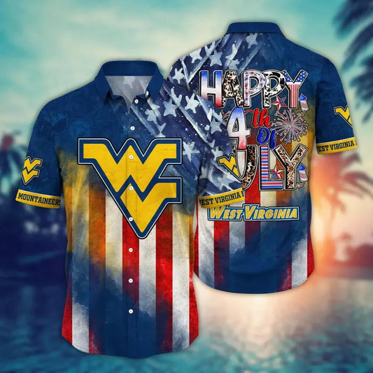 West Virginia Mountaineers NCAA Aloha Hawaiian Shirt 1, NCAA Hawaiian Shirt Moonbestprint