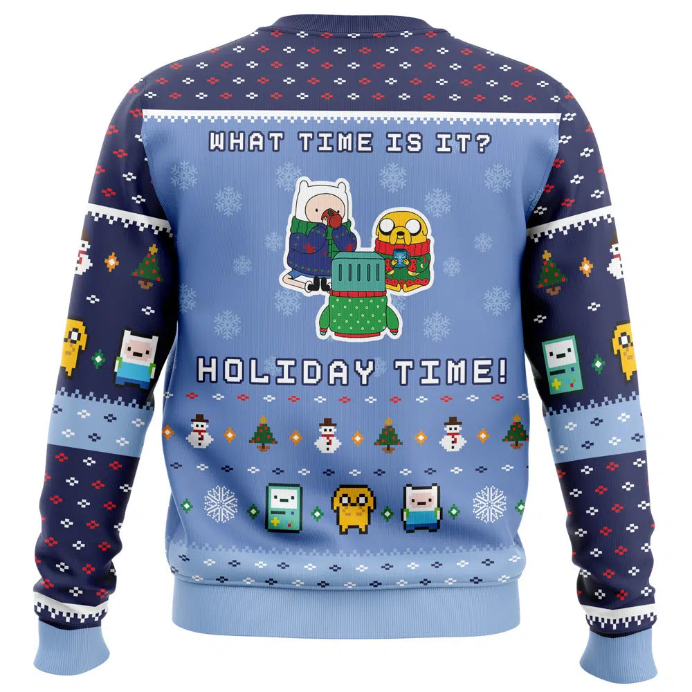 What Time Is It Adventure Time Christmas Time Ugly Christmas Sweater – Moonbestprint