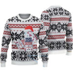 2025 White Black and Red Nordic Snowflake Bud Light Seltzer Ugly Christmas Sweater – Moonbestprint