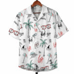 White Hand Drawn Aloha Hawaii Vibes Hawaiian Shirt – Moonbestprint