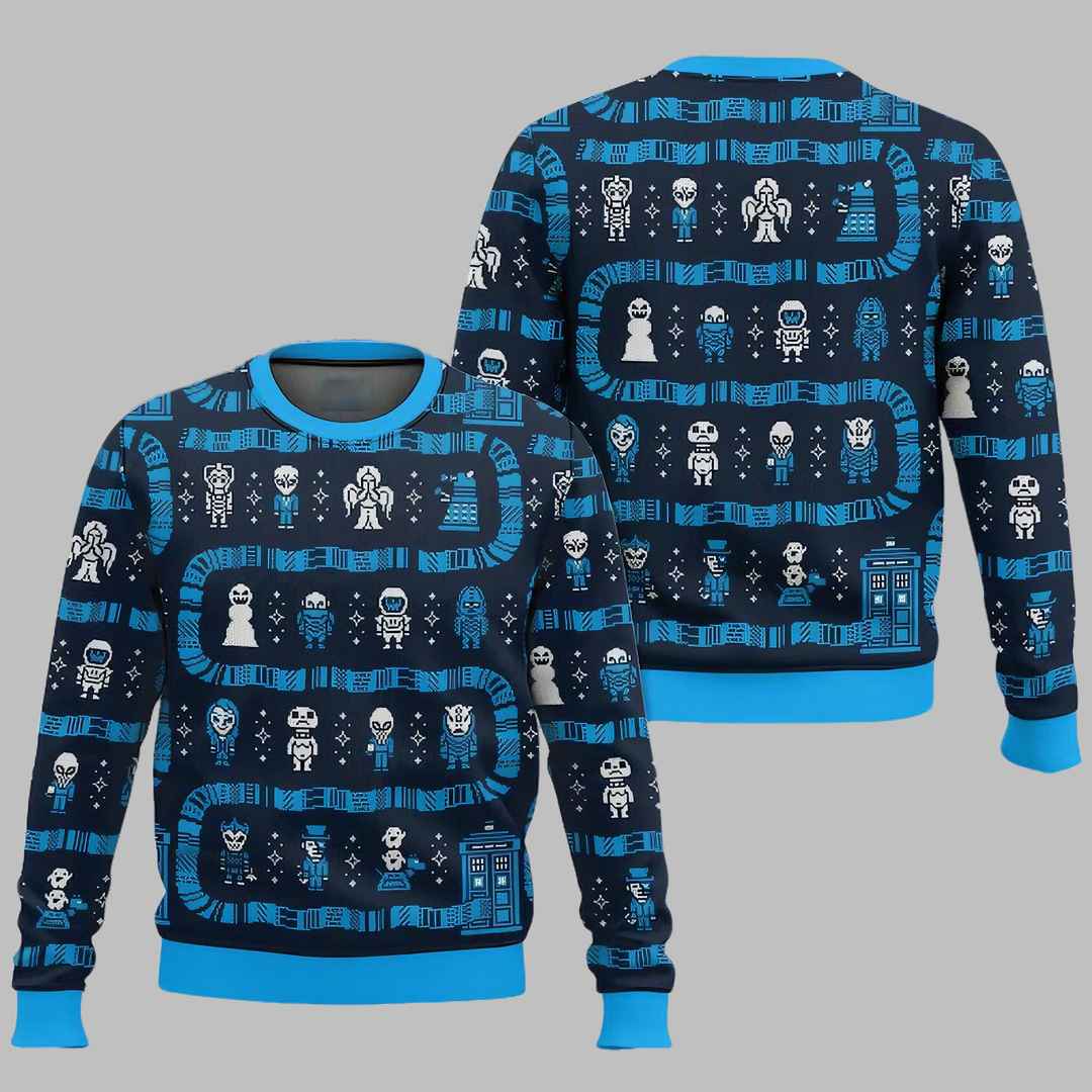Who's Ouside Doctor Who Ugly Christmas Sweater – Moonbestprint