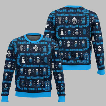 Who's Ouside Doctor Who Ugly Christmas Sweater – Moonbestprint
