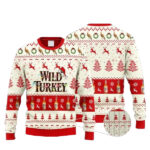 Wild Turkey Whiskey Reindeer Snowy Night Ugly Sweater – Moonbestprint
