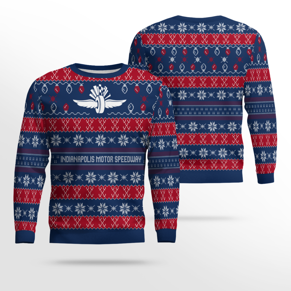 Wing Wheel Flag Ugly Christmas Sweater – Moonbestprint