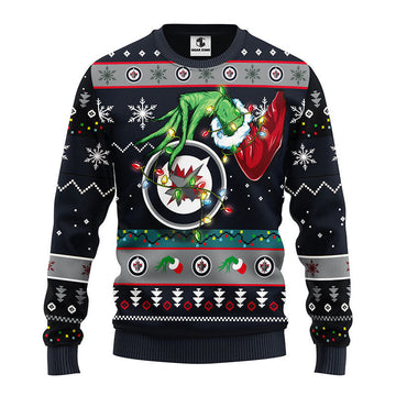Winnipeg Jets Grinch Ugly Christmas Sweater Moonbestprint