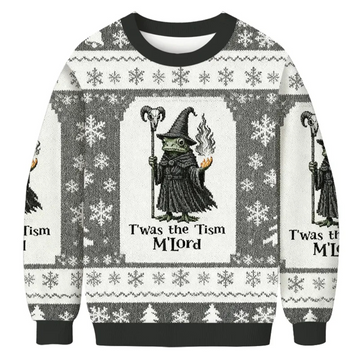 Witch Frog Twas The Tism Mlord 2025 Christmas Ugly Sweater – Moonbestprint