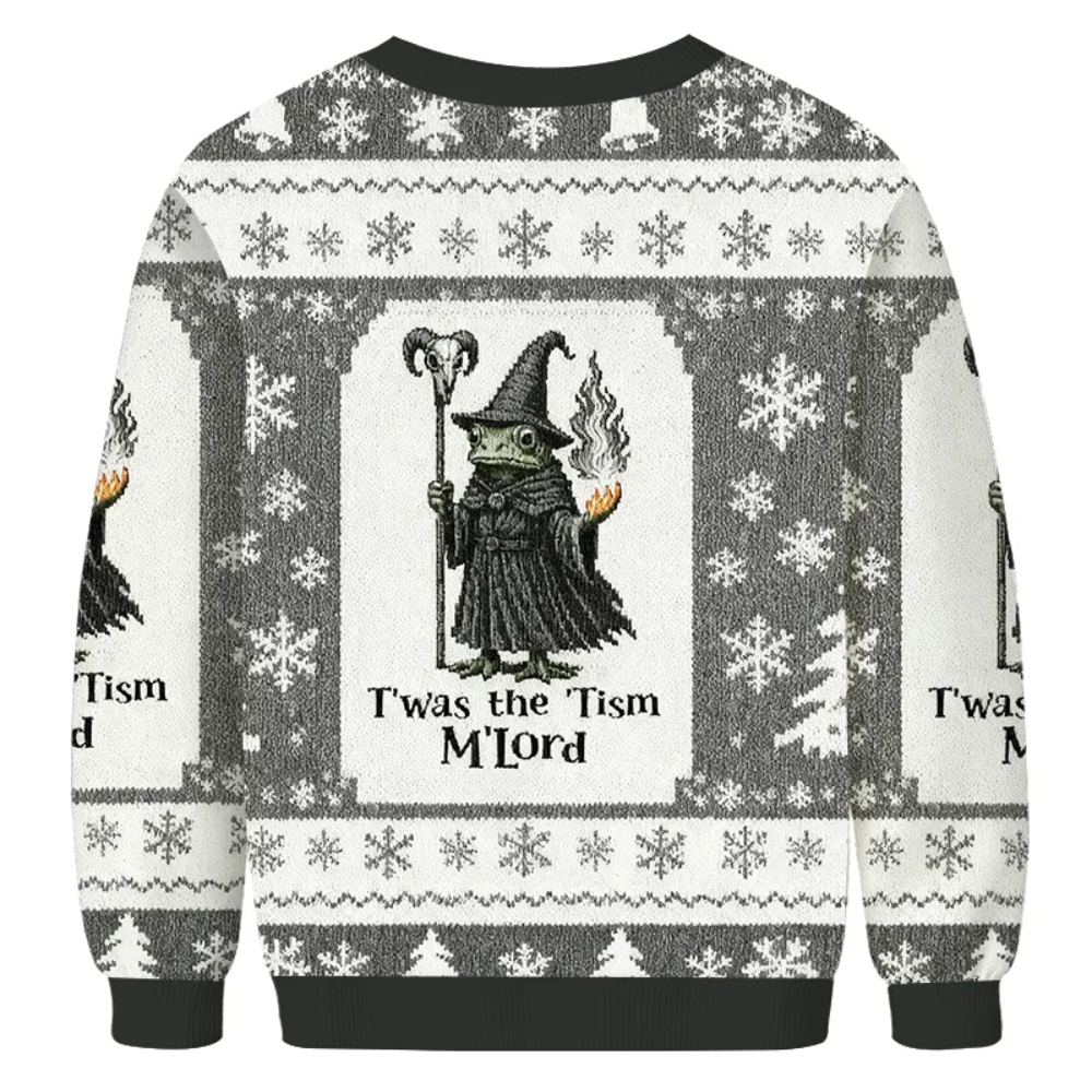 Witch Frog Twas The Tism Mlord 2025 Christmas Ugly Sweater – Moonbestprint