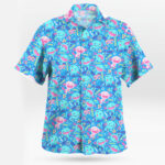 Wooper Pattern Hawaiian Shirt Blue Tropical Vibes for Pokemon Fans – Moonbestprint