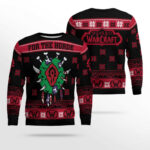 World of Warcraft For The Horde Wreath Holiday Ugly Sweater 2025 – Moonbestprint