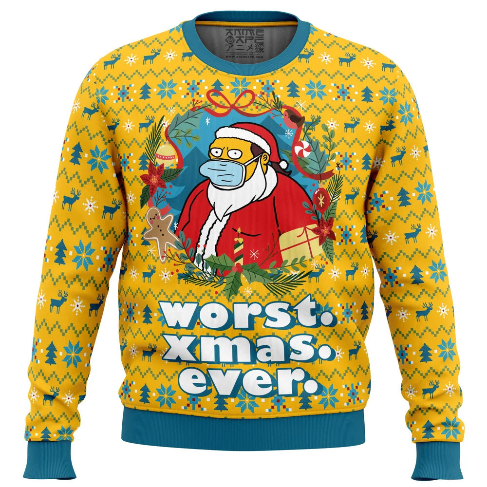 Worst Christmas Ever Simpsons Ugly Christmas Sweater – Moonbestprint