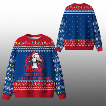 Ya Filthy Goose Ugly Sweater 2026 Christmas - Moonbestprint