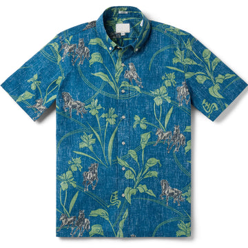 Year Of Horse 2026 Blue Hawaiian Shirt – Moonbestprint