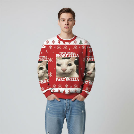 You're Either a Smart Fella Ugly Sweater 2026 Christmas - Moonbestprint