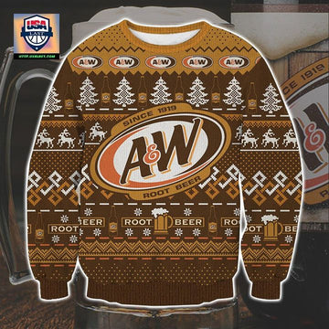 A And W Root Beer Since 1919 Christmas Knitted Wool Sweater ? Usalast