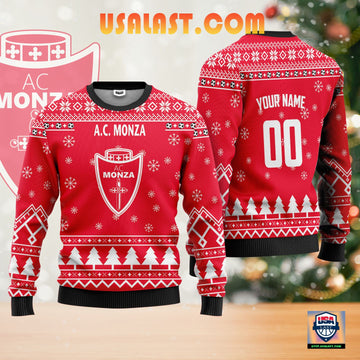 A.C Monza Personalized Ugly Christmas Sweater Red Version ? Usalast