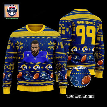 Aaron Donald 99 Los Angeles Rams Nfl Christmas Sweater ? Usalast