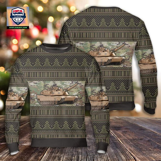 Abrams Battle Tank Christmas AOP Sweater ? Usalast