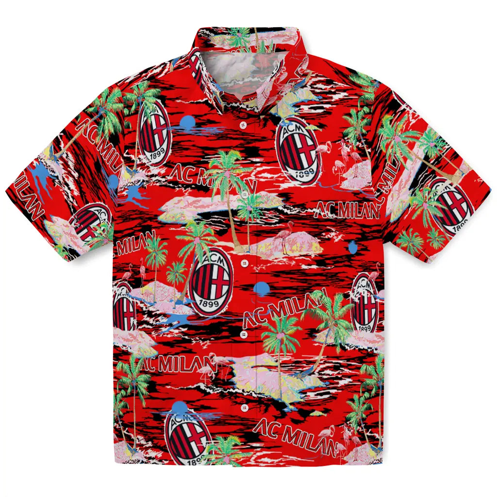 AC Milan Flamingo Retreat 2026 Hawaiian Shirt – Moonbestprint
