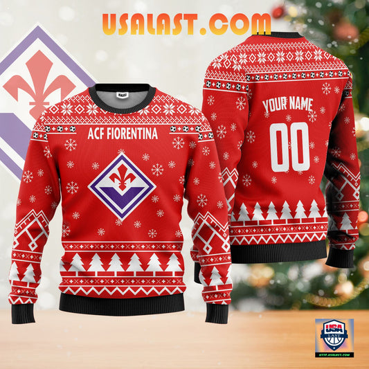 ACF Fiorentina Personalized Ugly Christmas Sweater Red Version ? Usalast