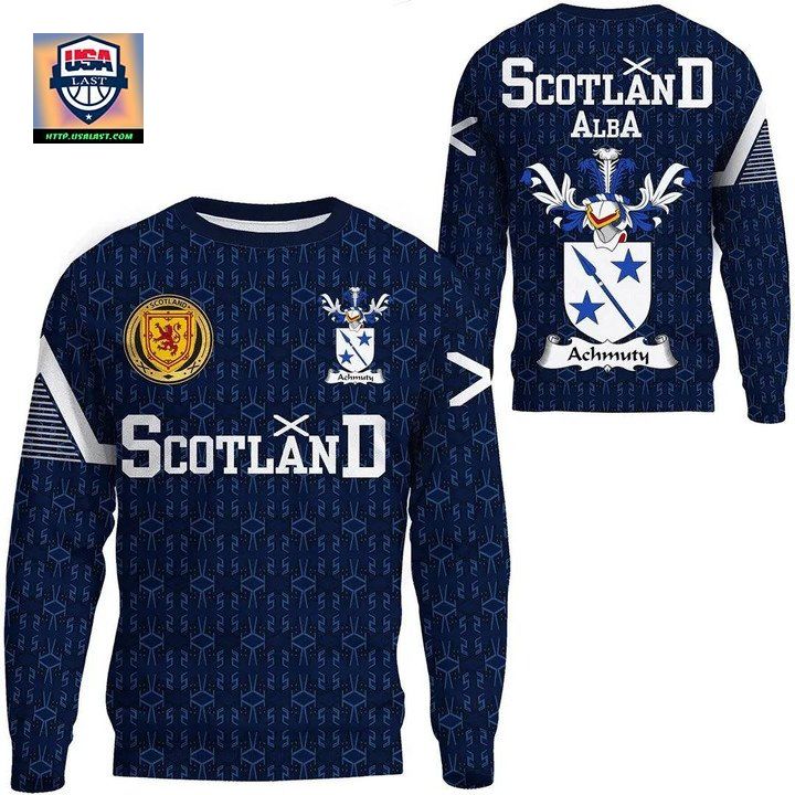 Achmuty Family Crest Sweater Scottish Home ? 1991 Style A7 ? Usalast