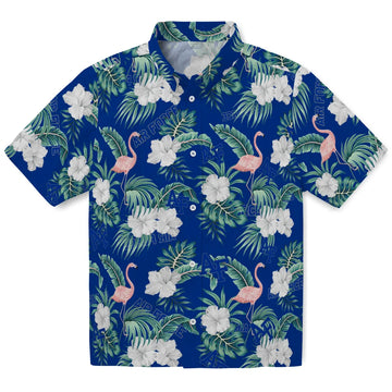 Air Force Falcons Hawaiian Shirt - Flamingo and Hibiscus | Moonbestprint