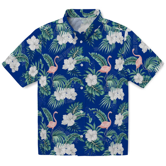 Air Force Falcons Hawaiian Shirt - Flamingo and Hibiscus | Moonbestprint