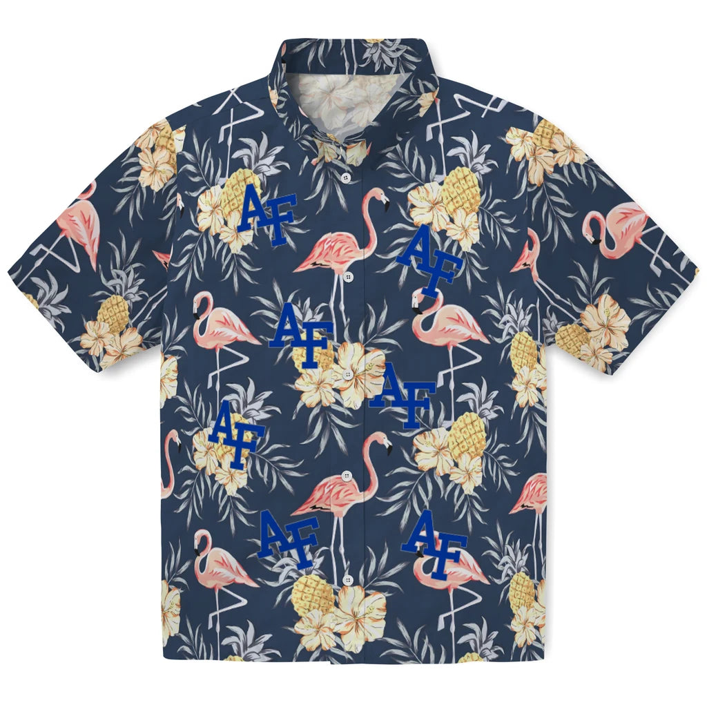 Air Force Falcons Hawaiian Shirt - Flamingo Hibiscus | Moonbestprint