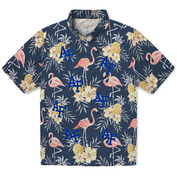 Air Force Falcons Hawaiian Shirt - Flamingo Hibiscus | Moonbestprint